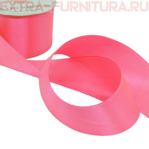 Лента атласная 50 мм цв.052 ярко-розовый рул.27,42м