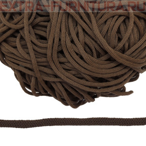 Шнур  ПП 5мм, цв.260 коричневый, уп.100м пл.4,6 г/м арт.В501