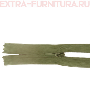 Молния потайная  № 3, 20 см, цв. 324 олива п/э пл.9,3 гр/м