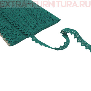 Тесьма вязаная арт.TBY-5036.33 шир.10мм, цв.33 зеленый, уп.10м