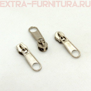 Бегунок к рулонной молнии тип 3, никель