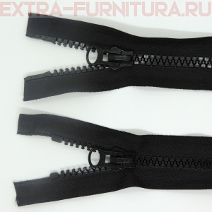 Молния Трактор Т8 2 замка 75см, цв. 322 черный, LOGO