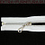 Молния спираль декор Т5 85см цв.белый/серебро (капля)