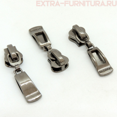 Бегунок декоративный автомат ТР5 черный никель № 1 (уп. 50 шт.)