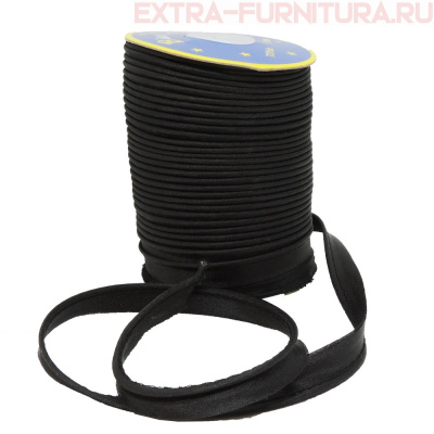  Кант атласный 12 мм, 72 ярда, цв. 322 черный А