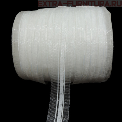 Лента шторная шир.25мм арт.251-0 органза, уп.100м*30уп.