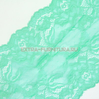 Кружево-стрейч TBY-L838 шир.180мм цв.04 мятный уп.20м