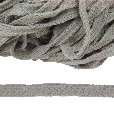 Шнур 34Ф плоский шир.7мм, цв.серый 64, уп.200м