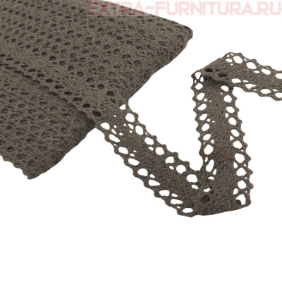 Тесьма вязаная арт.TBY-6307-1 шир.20мм, цв.21 какао, уп.10м