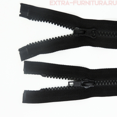 Молния Трактор Т5  2 замка 75 см, цв.322 черный