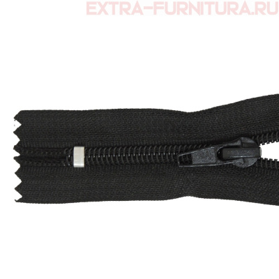 Молния Спираль неразъёмная Т5, дл.20 см, цв. 322 черный