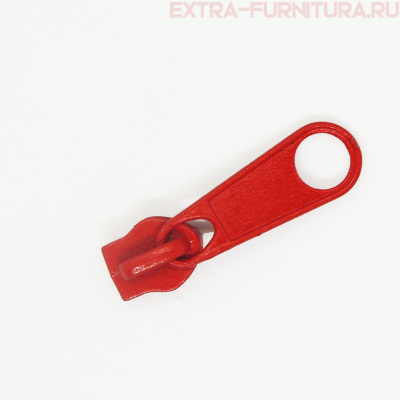 Бегунок к рулонной молнии тип 5, цв.162 красный